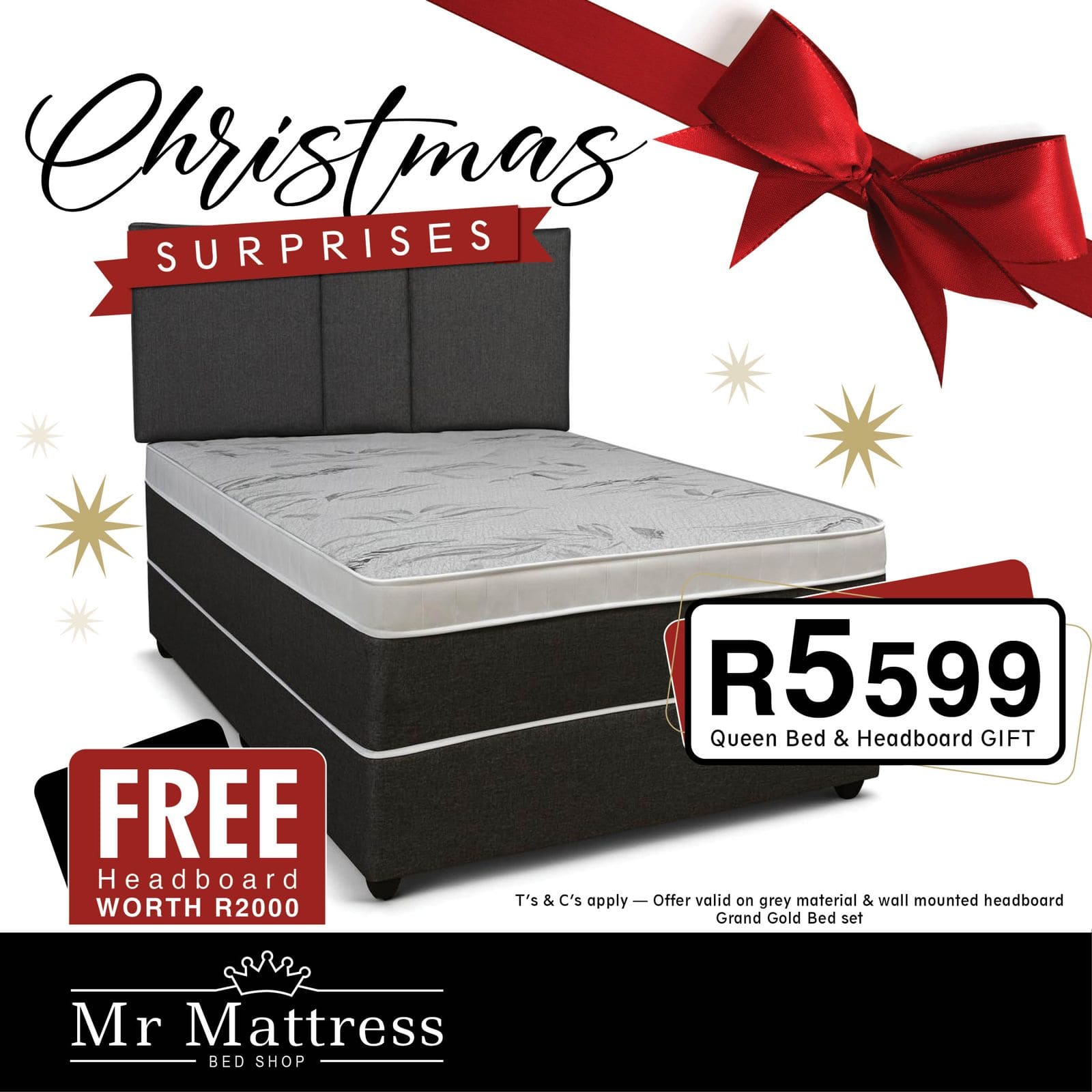 Christmas special – queen bed & headboard